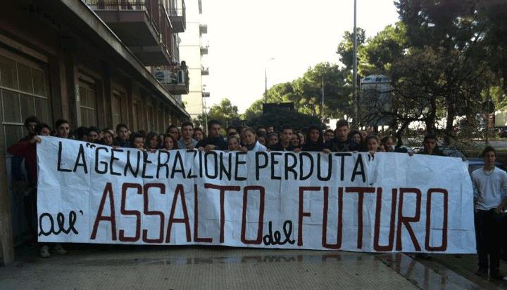 Palermo: Blocco Studentesco, blitz all’ufficio di collocamento con gli studenti del «Pio La Torre»