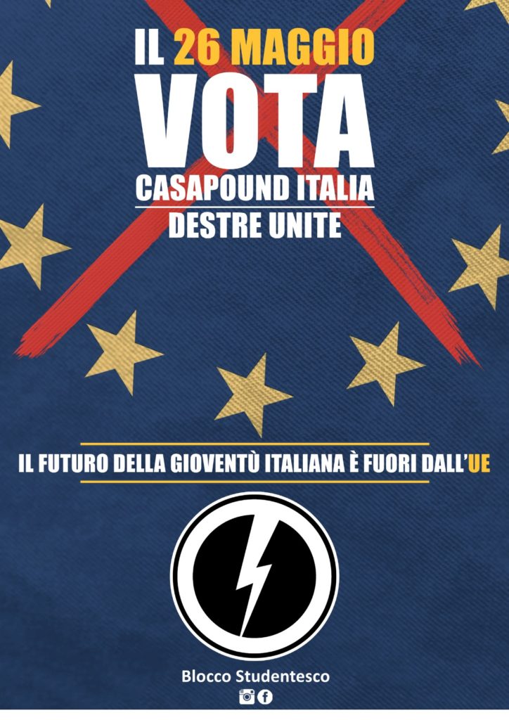 blocco studentesco ue vota casapound italia elezioni europee simone di stefano voto intenzione