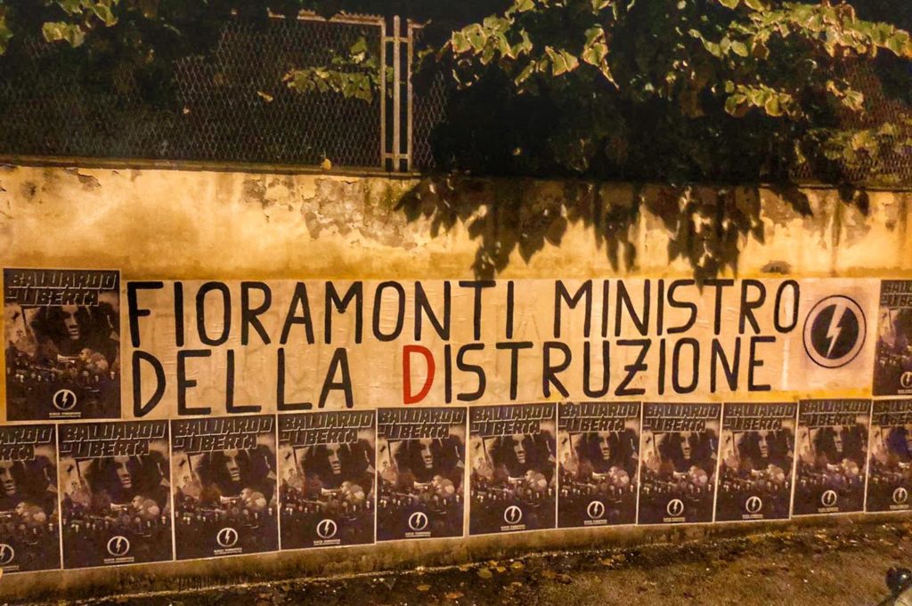 blocco studentesco azione contro ministro lorenzo finamonti greta ambiente distruzione firenze