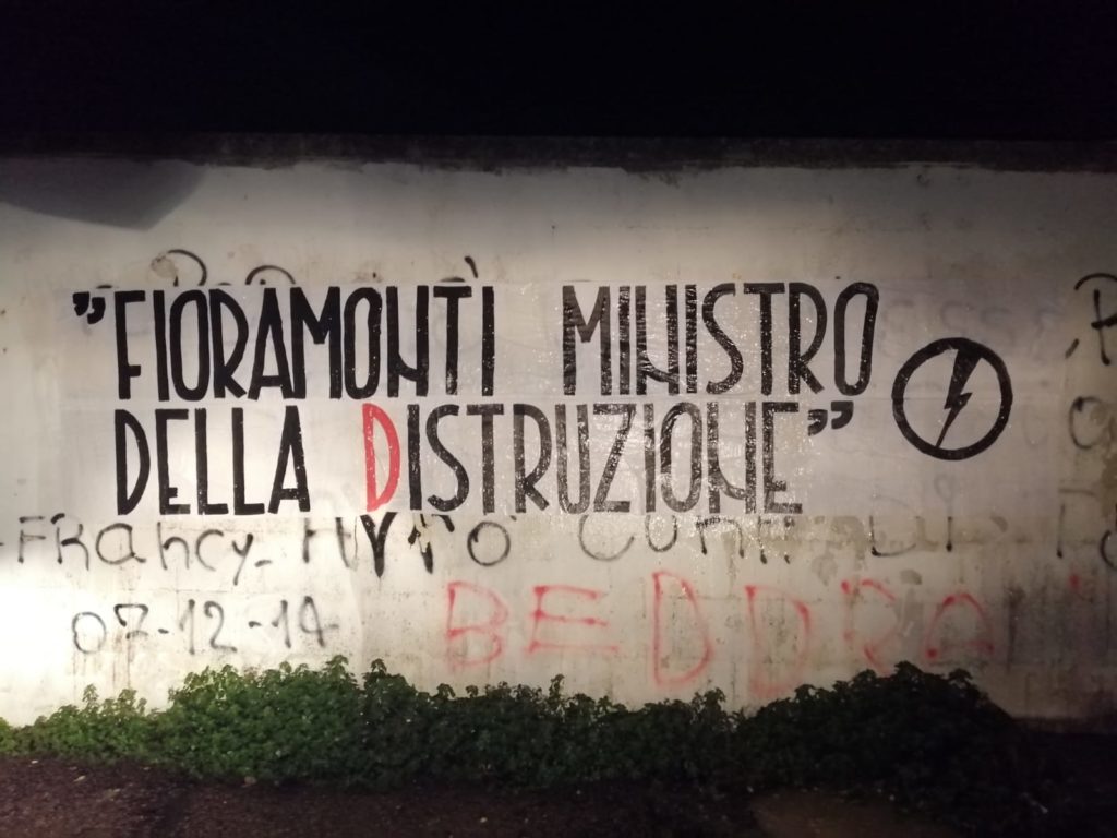 blocco studentesco azione contro ministro lorenzo finamonti greta ambiente distruzione lecce