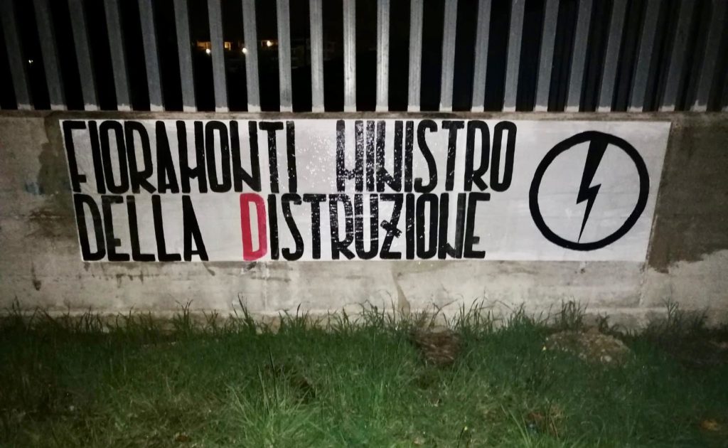 blocco studentesco azione contro ministro lorenzo finamonti greta ambiente distruzione pomezia