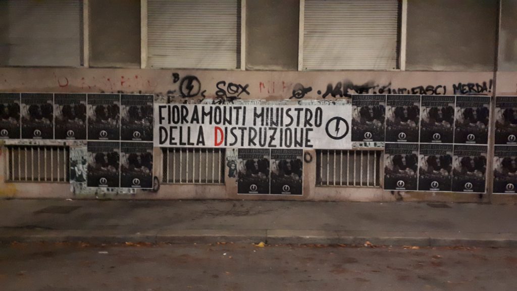 blocco studentesco azione contro ministro lorenzo finamonti greta ambiente distruzione torino