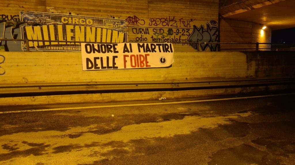 blocco studentesco 10 febbraio 2021 onore ai martiri delle foibe arezzo