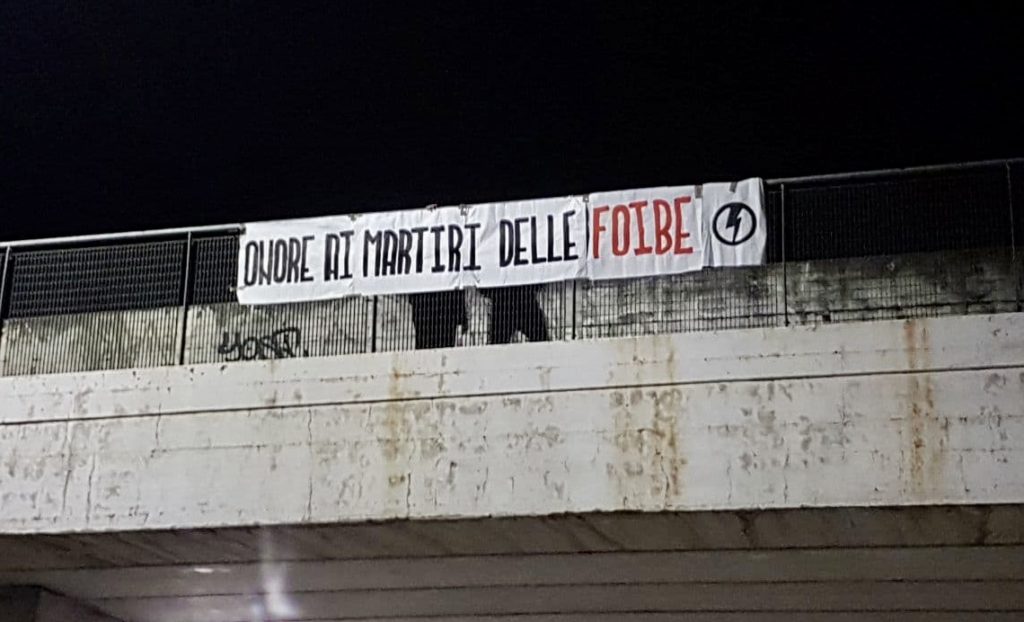 blocco studentesco 10 febbraio 2021 onore ai martiri delle foibe bologna