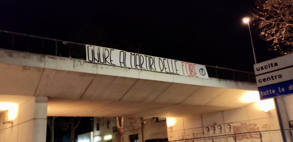 blocco studentesco 10 febbraio 2021 onore ai martiri delle foibe cesena