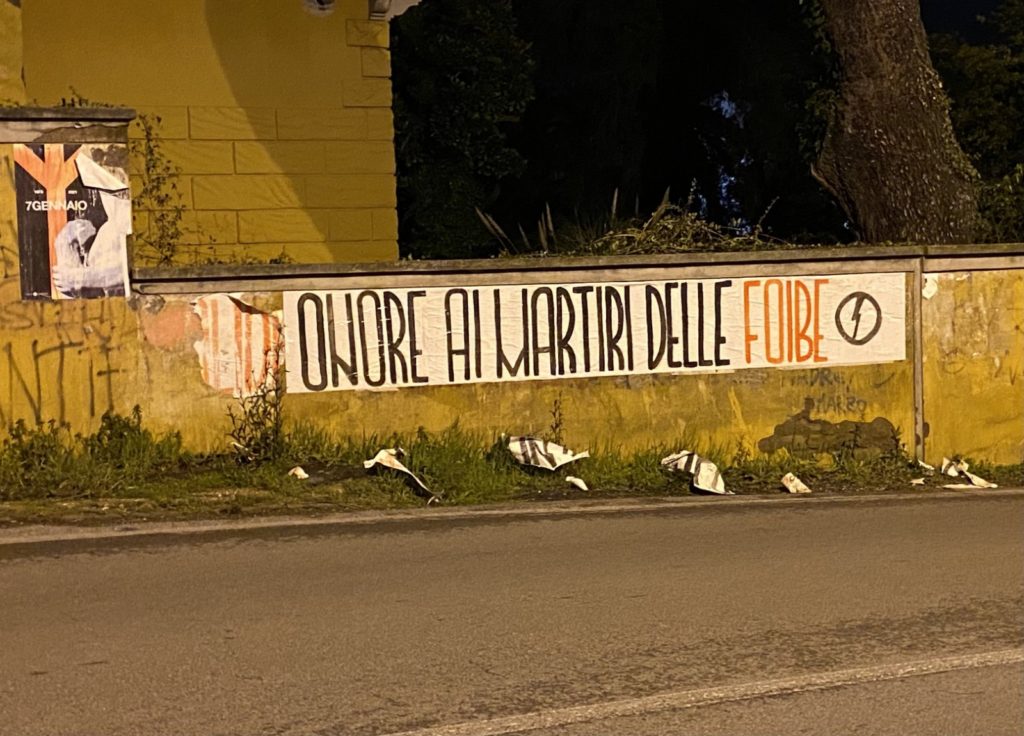 blocco studentesco 10 febbraio 2021 onore ai martiri delle foibe grottaferrata