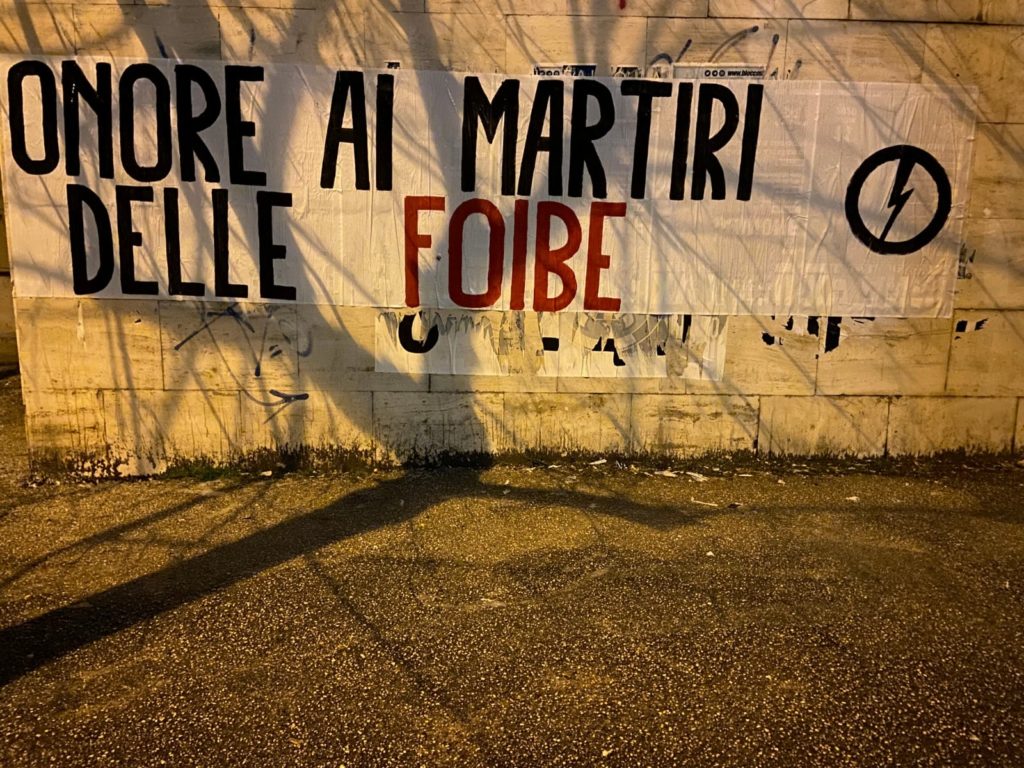 blocco studentesco 10 febbraio 2021 onore ai martiri delle foibe l'aquila