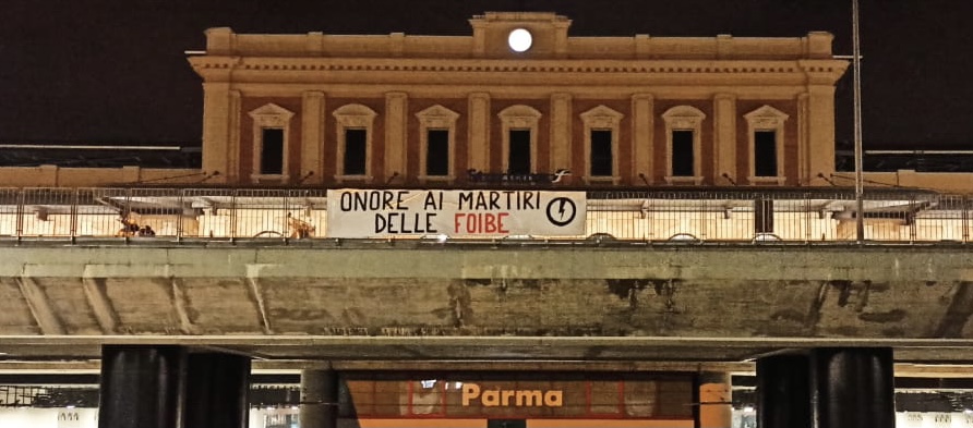 blocco studentesco 10 febbraio 2021 onore ai martiri delle foibe parma