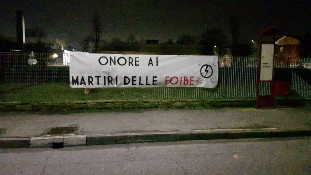 blocco studentesco 10 febbraio 2021 onore ai martiri delle foibe piacenza