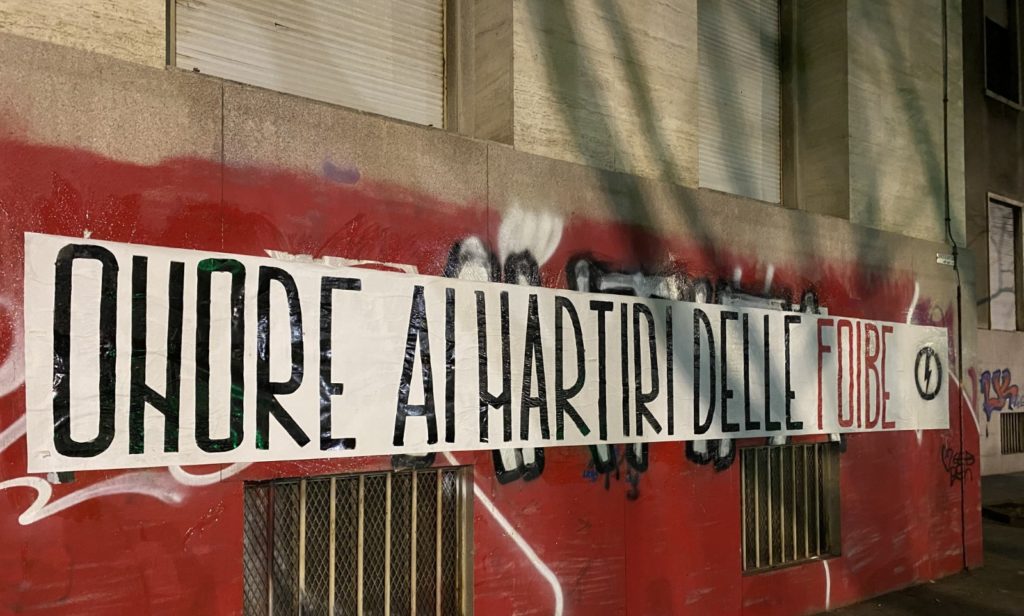 blocco studentesco 10 febbraio 2021 onore ai martiri delle foibe torino