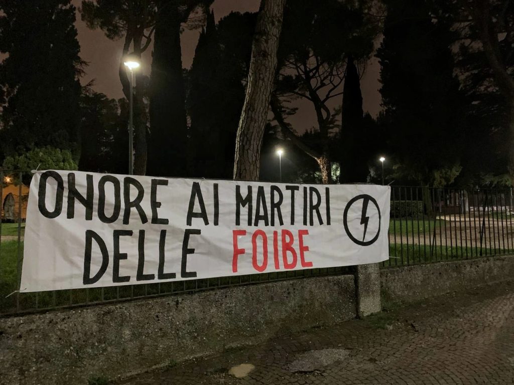 blocco studentesco 10 febbraio 2021 onore ai martiri delle foibe udine