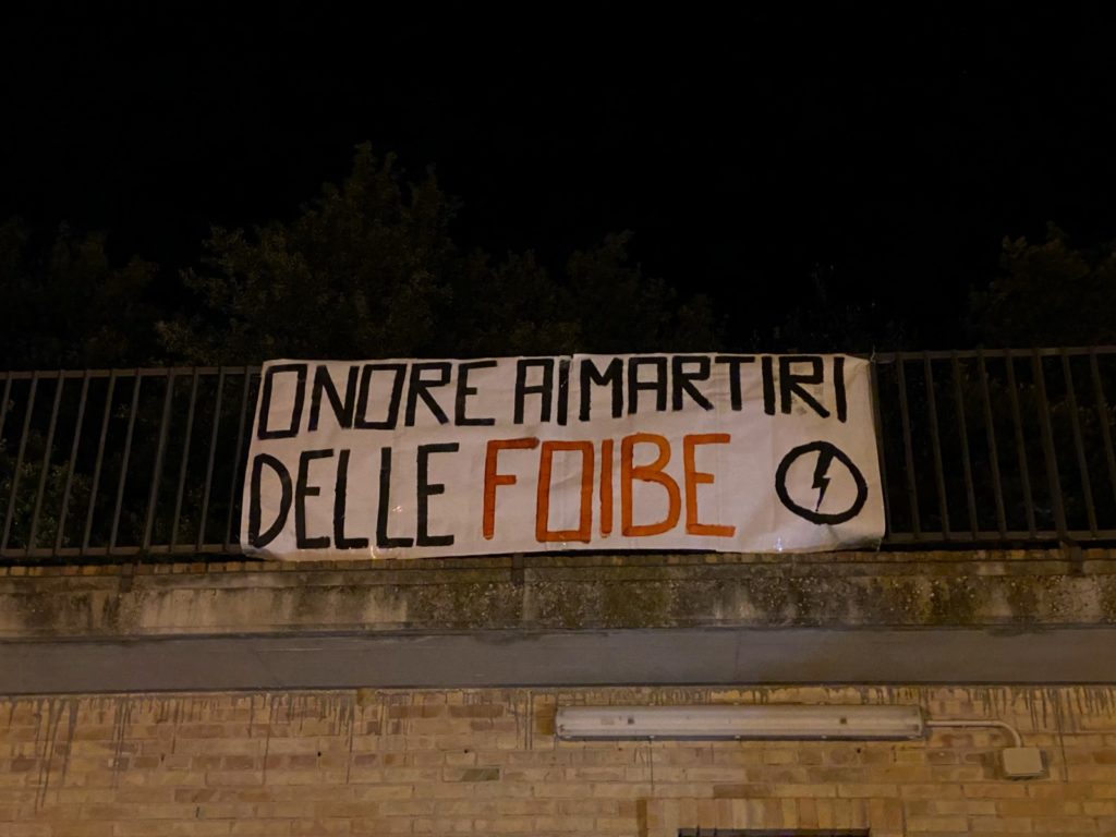 blocco studentesco 10 febbraio 2021 onore ai martiri delle foibe vasto