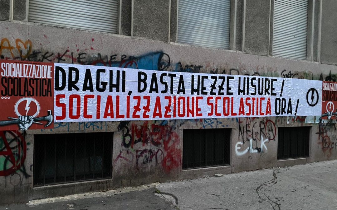 PIEMONTE: DRAGHI, BASTA MEZZE MISURE! SOCIALIZZAZIONE SCOLASTICA ORA!