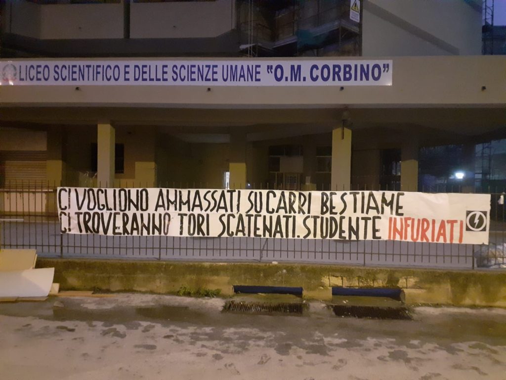 blocco studentesco siracura 23 ottobre protesta trasporti