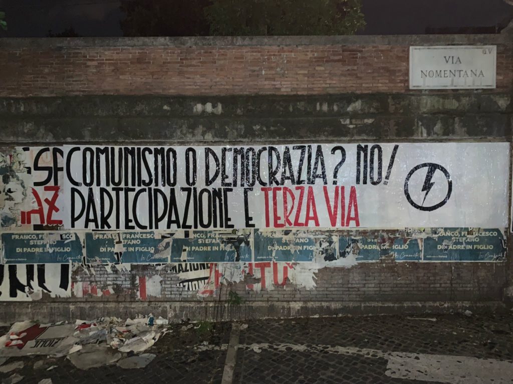 bs comunismo democrazia partecipazione terza via roma nomentana